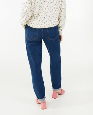 Jeans - Jeans bleu fonc&eacute;, coupe baggy