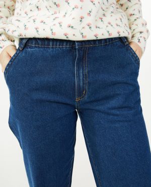 Jeans - Jeans bleu fonc&eacute;, coupe baggy
