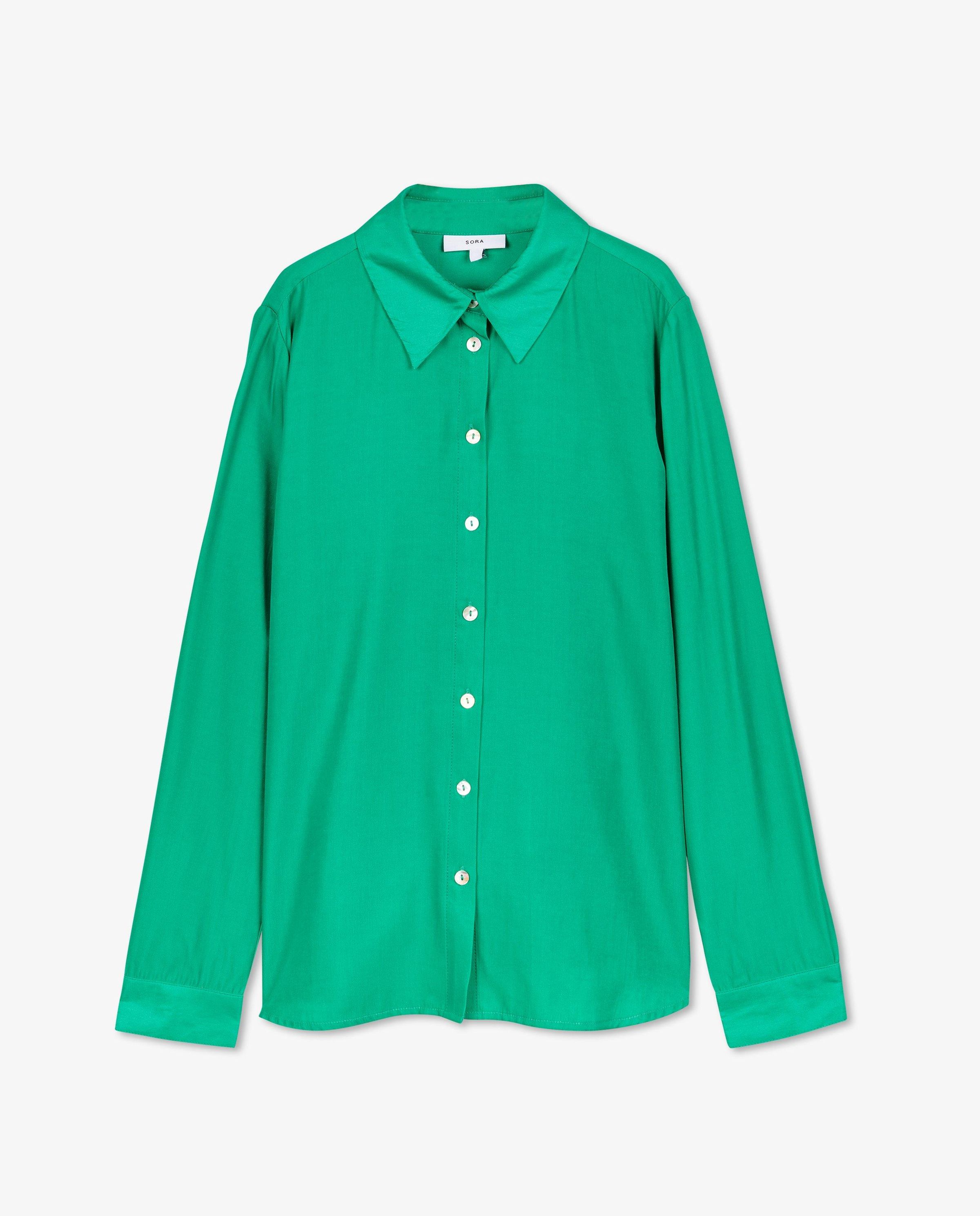Chemisier vert &eacute;meraude - Sora