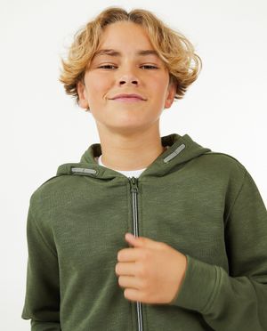 Cardigans - Gilet molletonn&eacute; bleu, 7-14&nbsp;ans