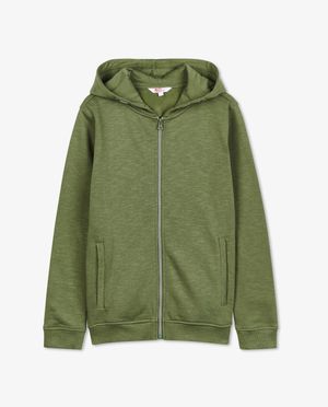 Cardigans - Gilet molletonn&eacute; bleu, 7-14&nbsp;ans