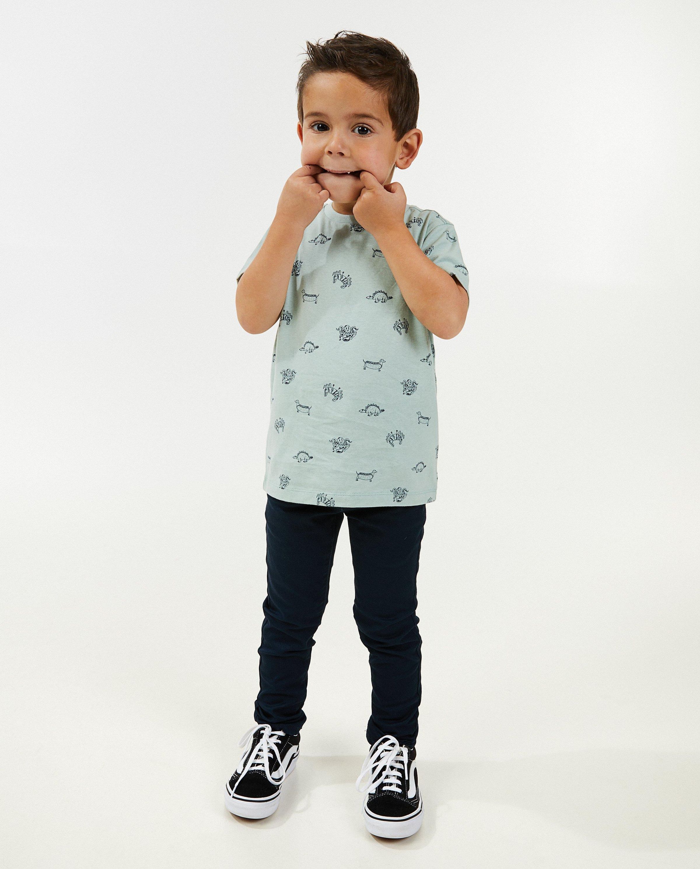 Pantalon gris-vert, skinny fit - Besties