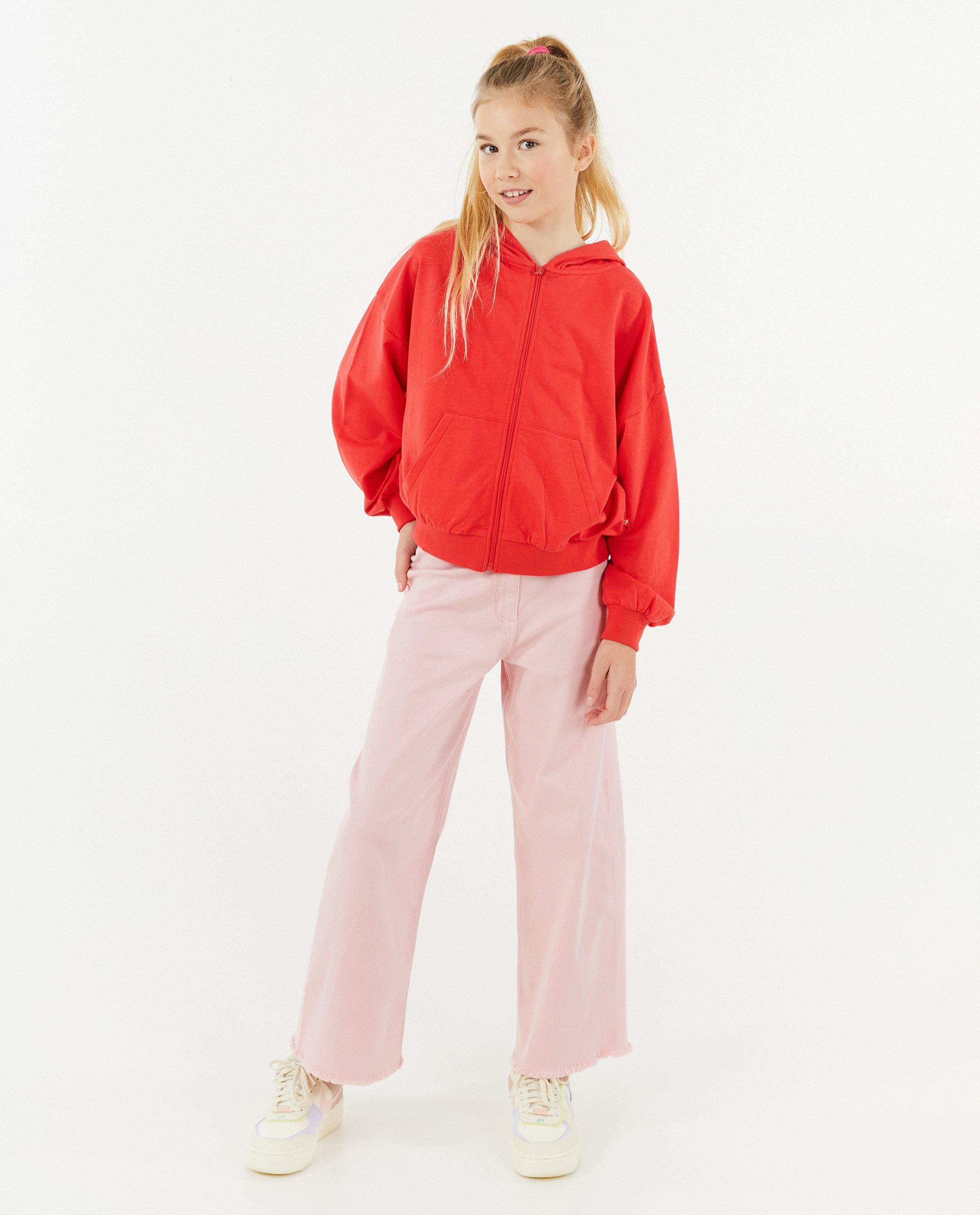 Roze broek, flared fit - Besties