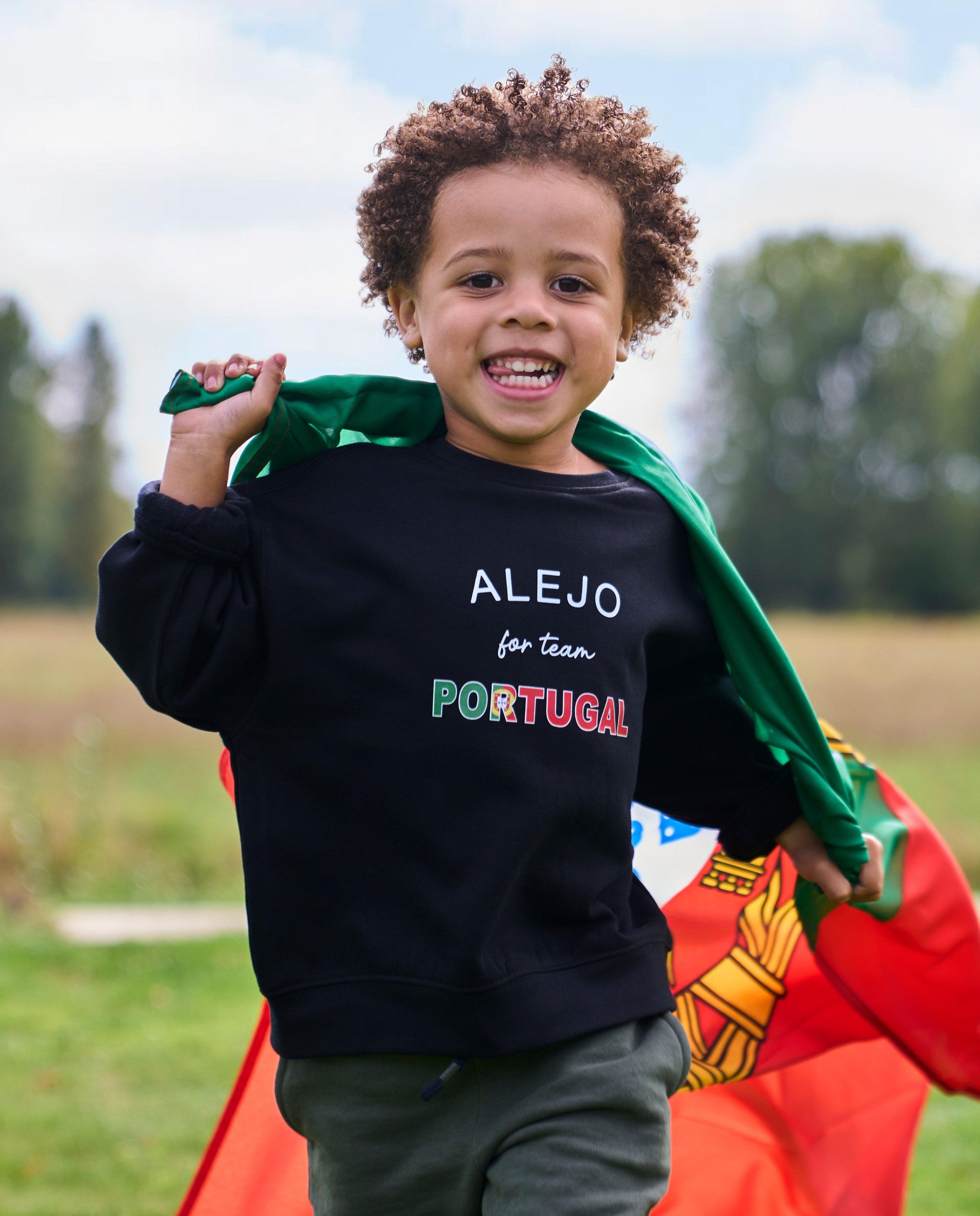 Personaliseerbare supporterssweater, 2-7 jaar - JBC