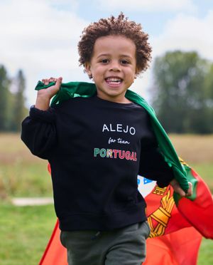 Personaliseerbare supporterssweater, 2-7 jaar - JBC
