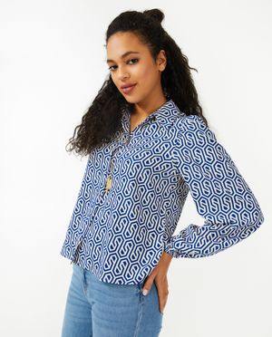 Chemises - Blouse &agrave; imprim&eacute;