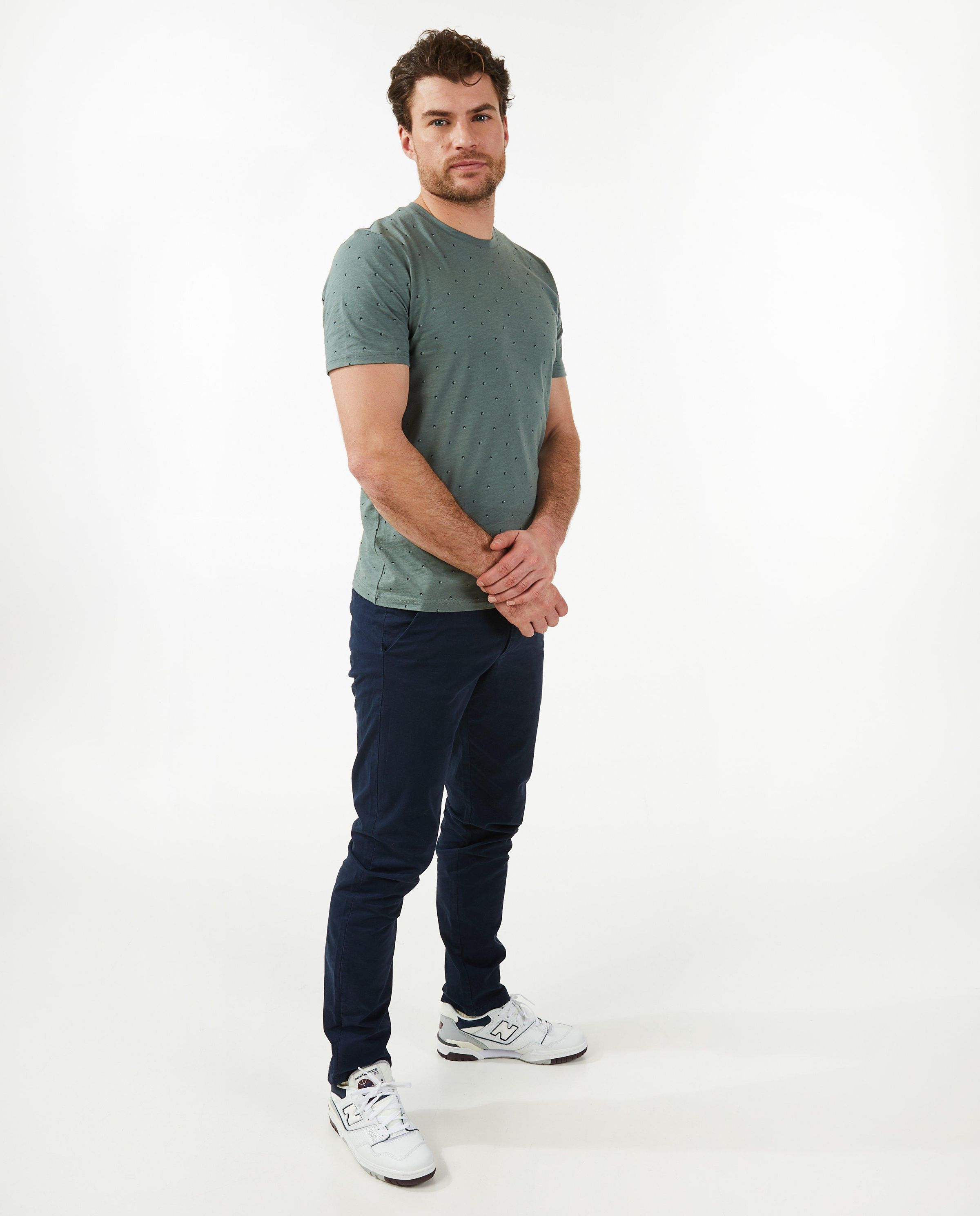 Pantalon en coton, coupe chino - Iveo