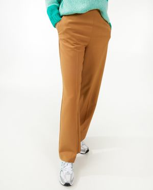 Pantalons - Pantalon brun, coupe habill&eacute;e