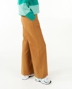 Broeken - Bruine broek, geklede fit