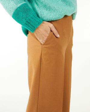 Pantalons - Pantalon brun, coupe habill&eacute;e