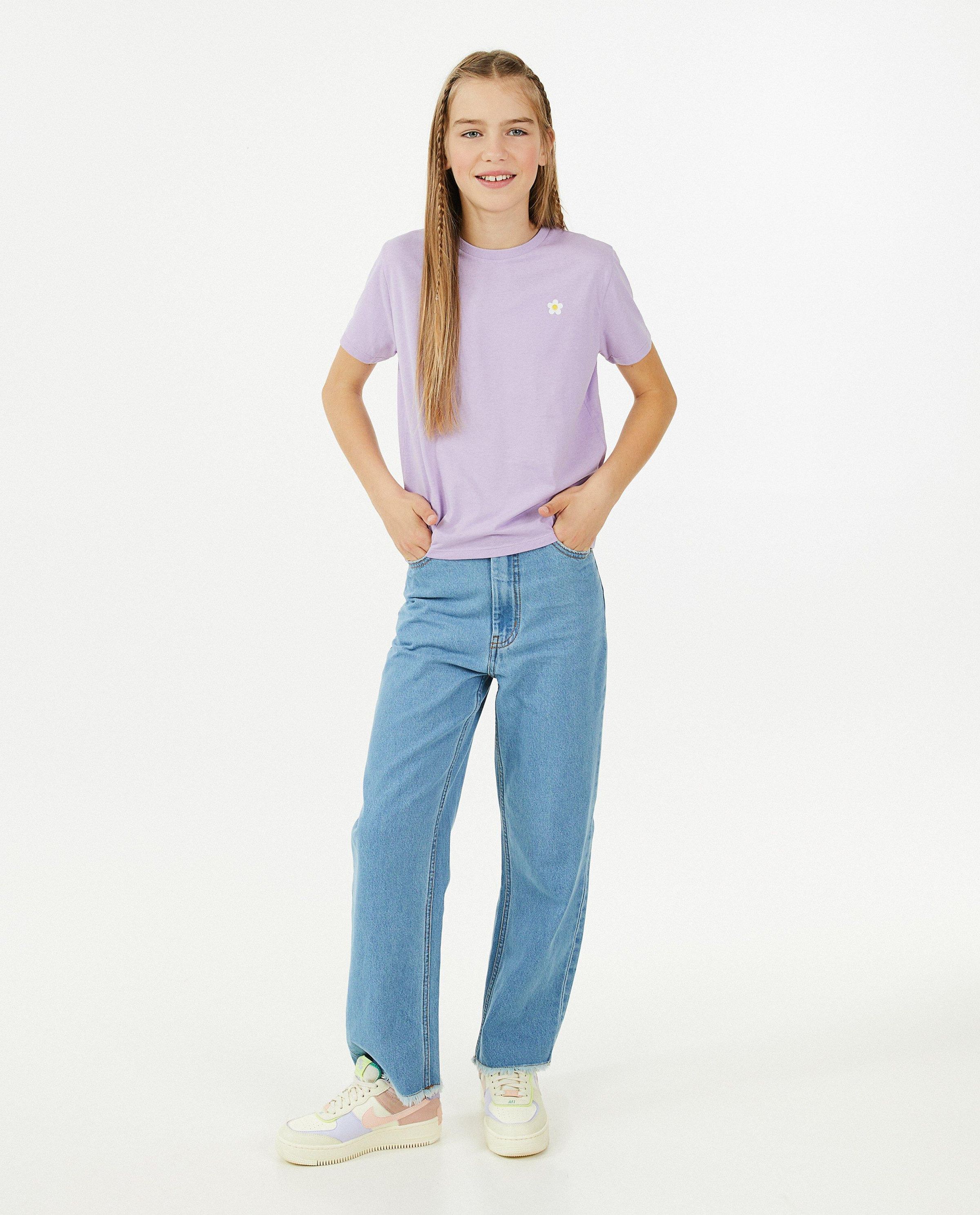 T-shirt met bloemetje - Besties