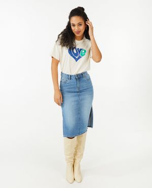 T-shirt &agrave; imprim&eacute; &agrave; c&oelig;urs - Sora