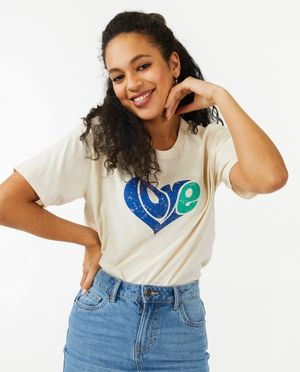 T-shirts - T-shirt &agrave; imprim&eacute; &agrave; c&oelig;urs