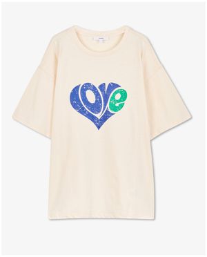 T-shirts - T-shirt &agrave; imprim&eacute; &agrave; c&oelig;urs