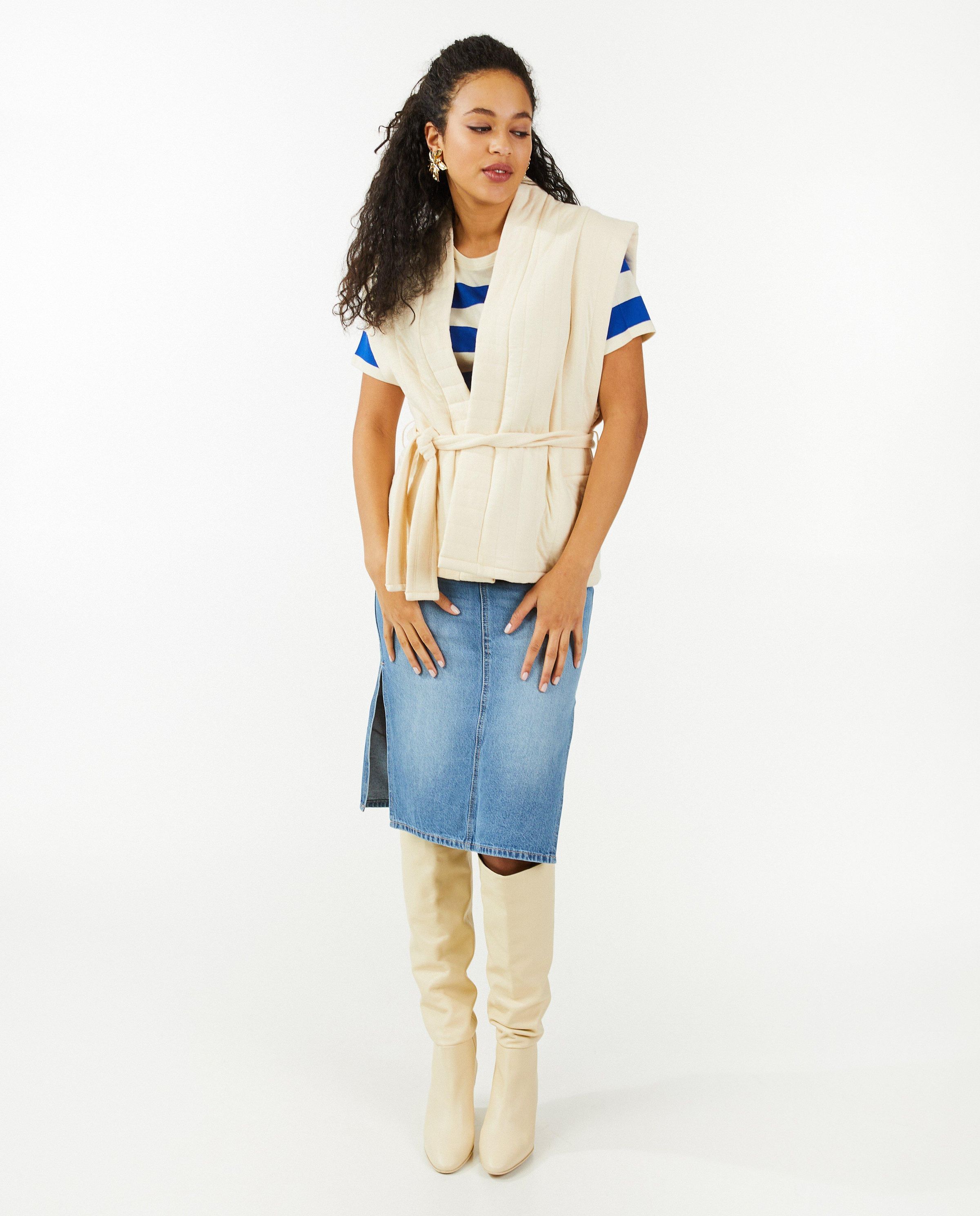 Quilted mouwloze blazer - Sora