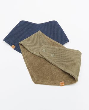 Accessoires pour b&eacute;b&eacute;s - Lot de deux bandana bibs