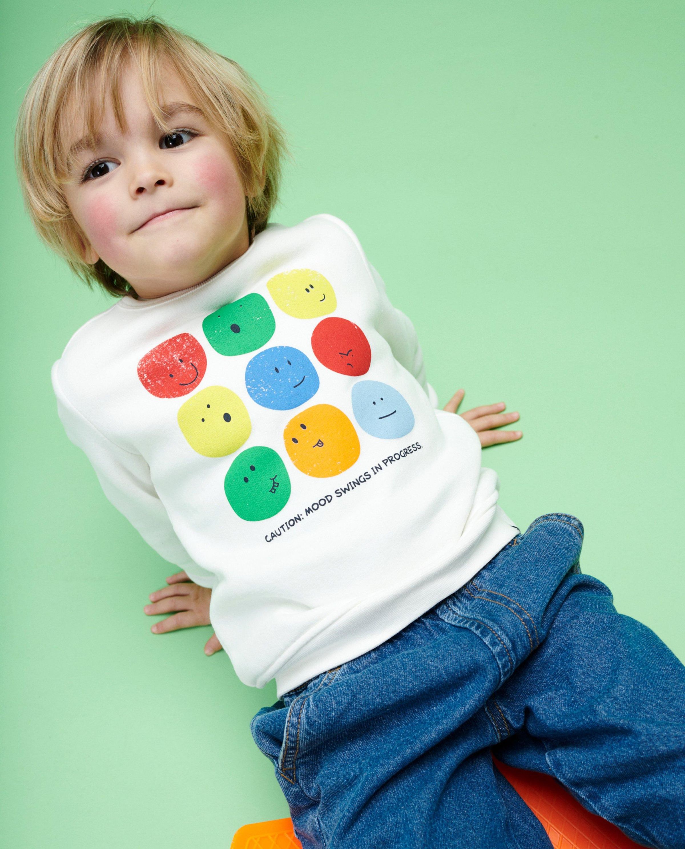 Sweater met smiley - Kidz Nation