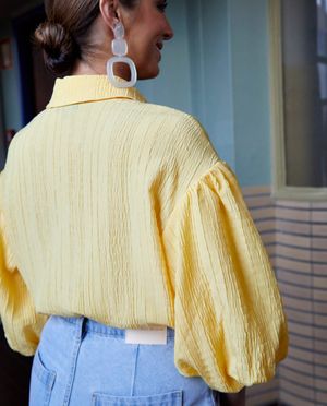 Chemises - Blouse &agrave; manches bouffantes
