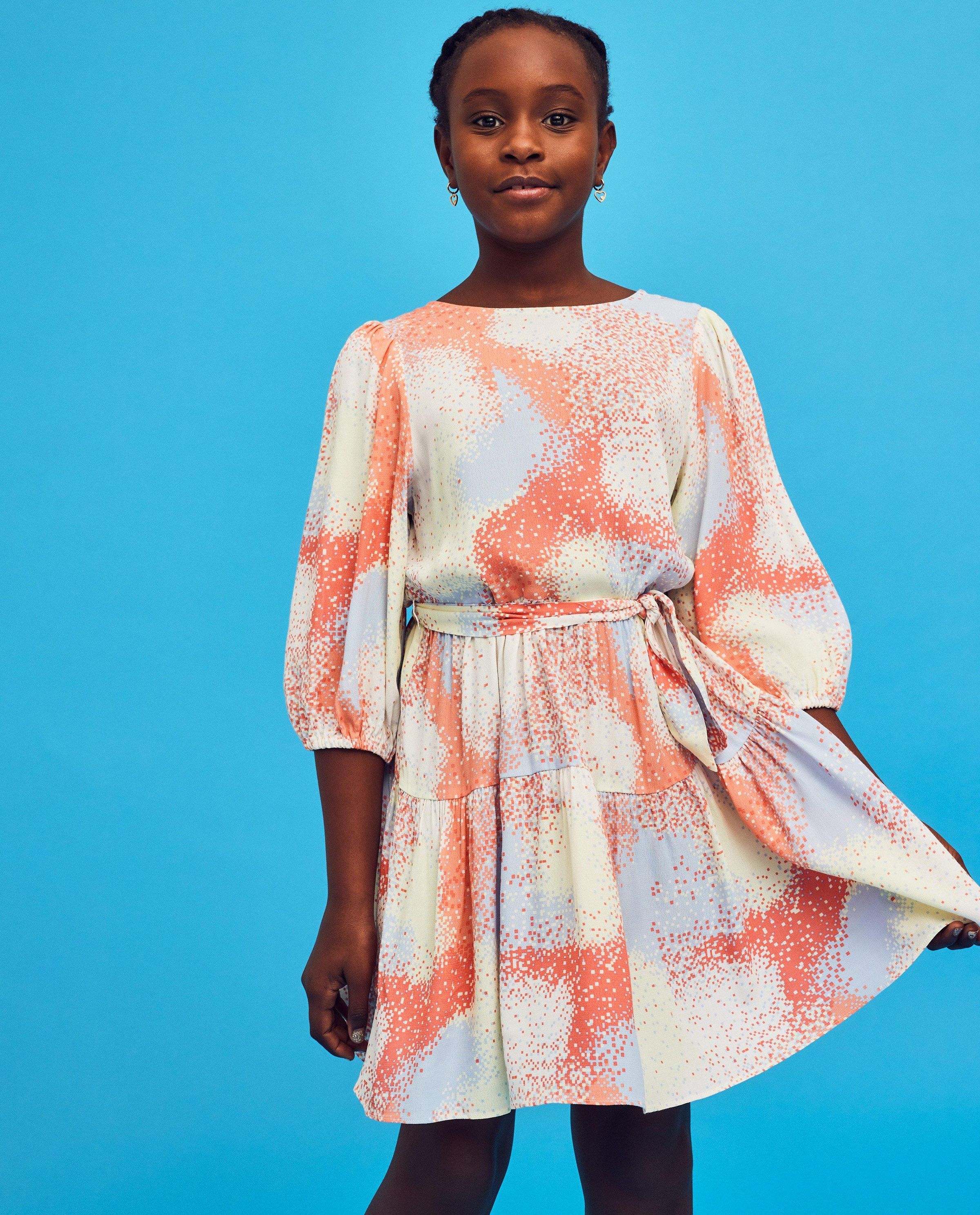 Jurk met pixelprint, Communie - CKS