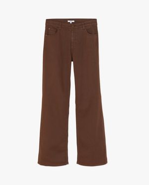Pantalon brun, coupe super large - Sora