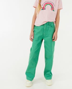 Jeans - Jeans vert, coupe &agrave; pattes d&rsquo;&eacute;l&eacute;phant (flared)