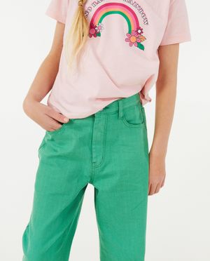 Jeans - Jeans vert, coupe &agrave; pattes d&rsquo;&eacute;l&eacute;phant (flared)