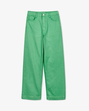 Jeans - Jeans vert, coupe &agrave; pattes d&rsquo;&eacute;l&eacute;phant (flared)