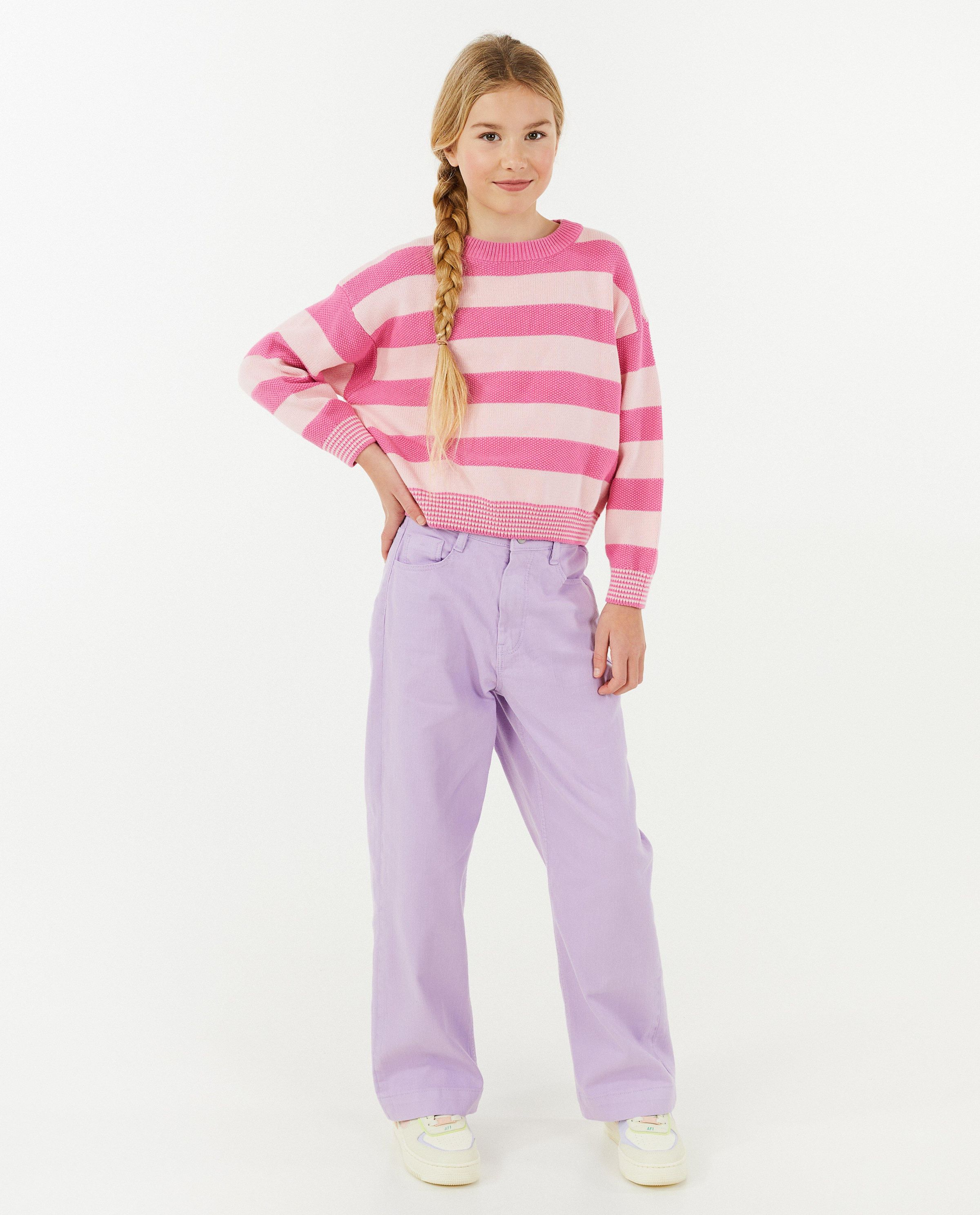 Jeans lilas, coupe &agrave; pattes d&rsquo;&eacute;l&eacute;phant (flared) - Fish & Chips