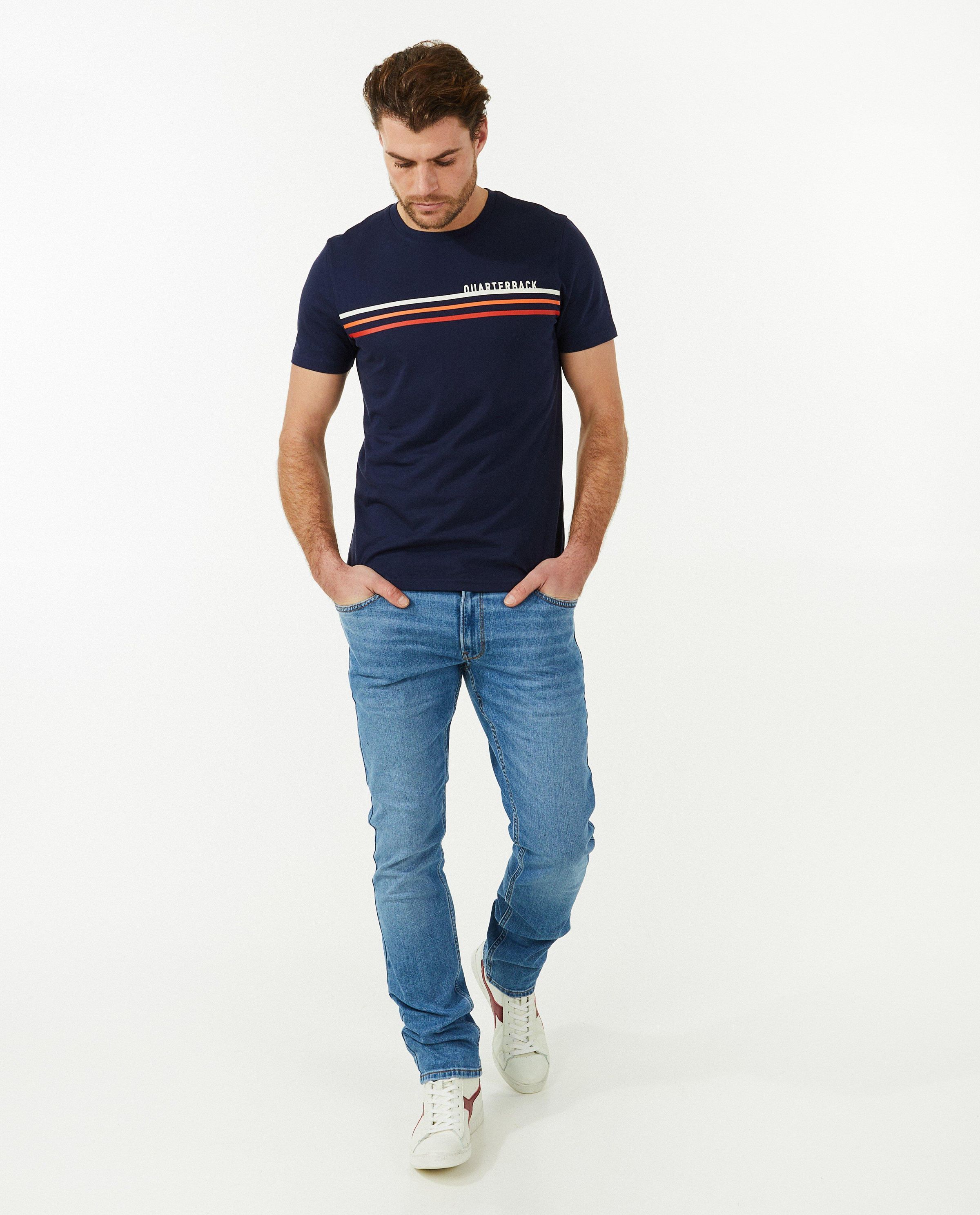 T-shirt met print - Quarterback