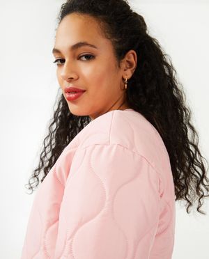 Manteaux d'&eacute;t&eacute; - Veste rose matelass&eacute;e