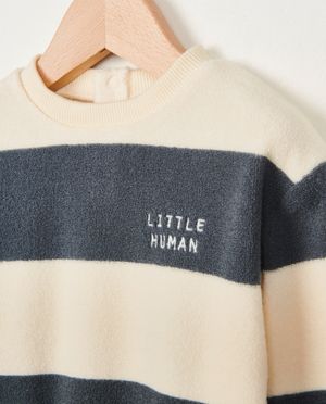Sweaters - Sponzen sweater met strepen