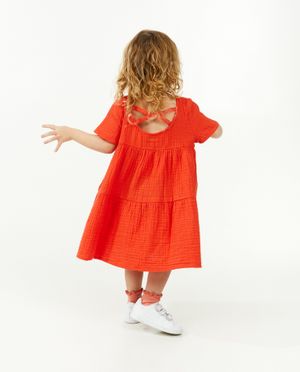 Robe rouge en t&eacute;tra - Milla Star