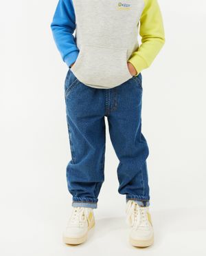 Jeans - Blauwe jeans, worker fit