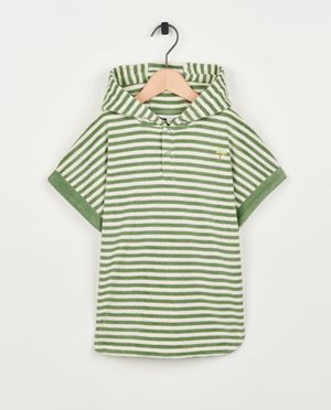 Sponsen poncho met strepen - Cuddles and Smiles