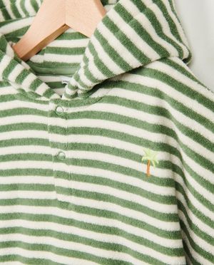 Zwemkleding - Sponsen poncho met strepen