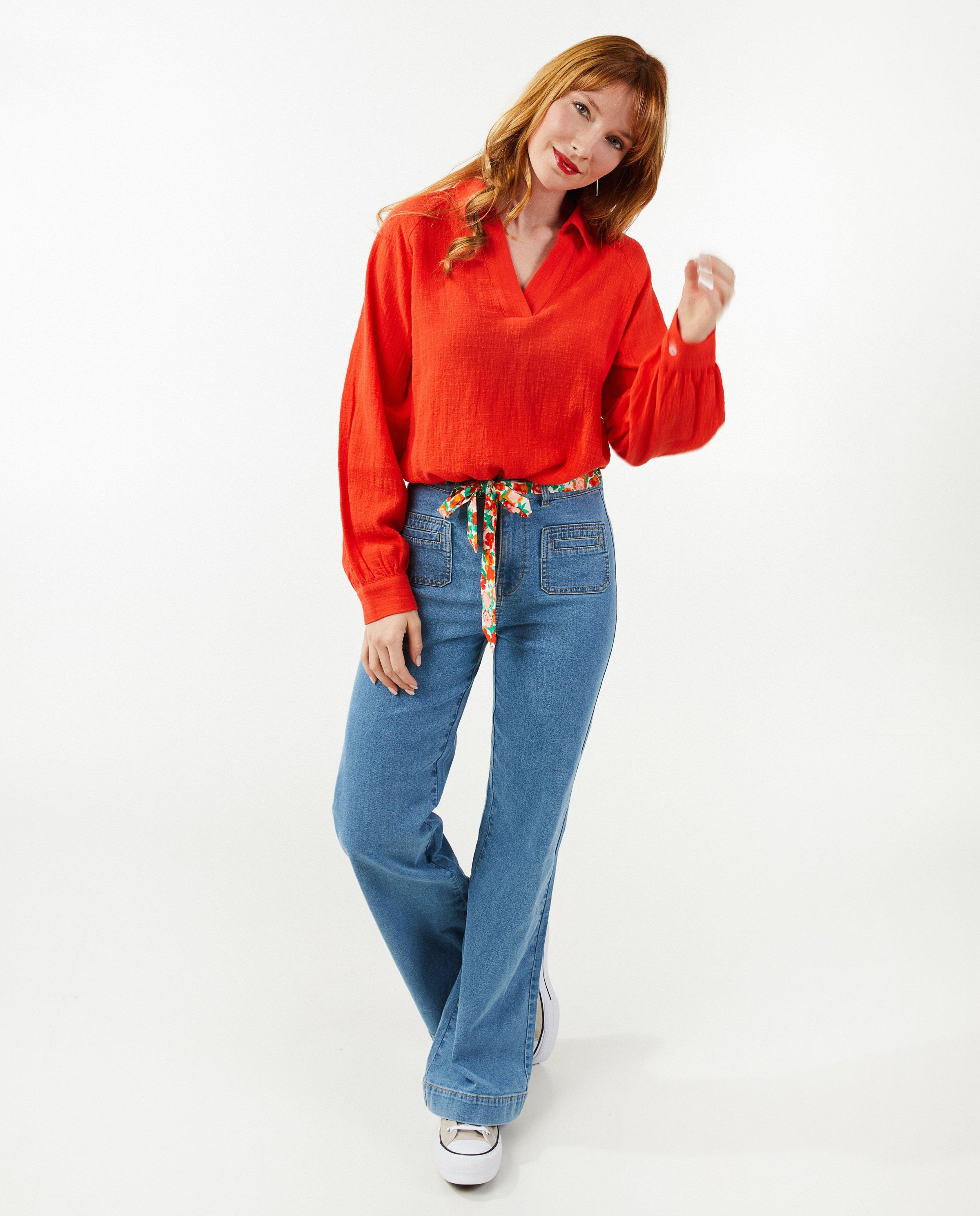 Rode blouse - Sora