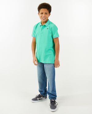Blauwe jeans, worker fit - Fish & Chips