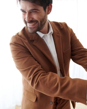 Bruine blazer - Nanja Massy