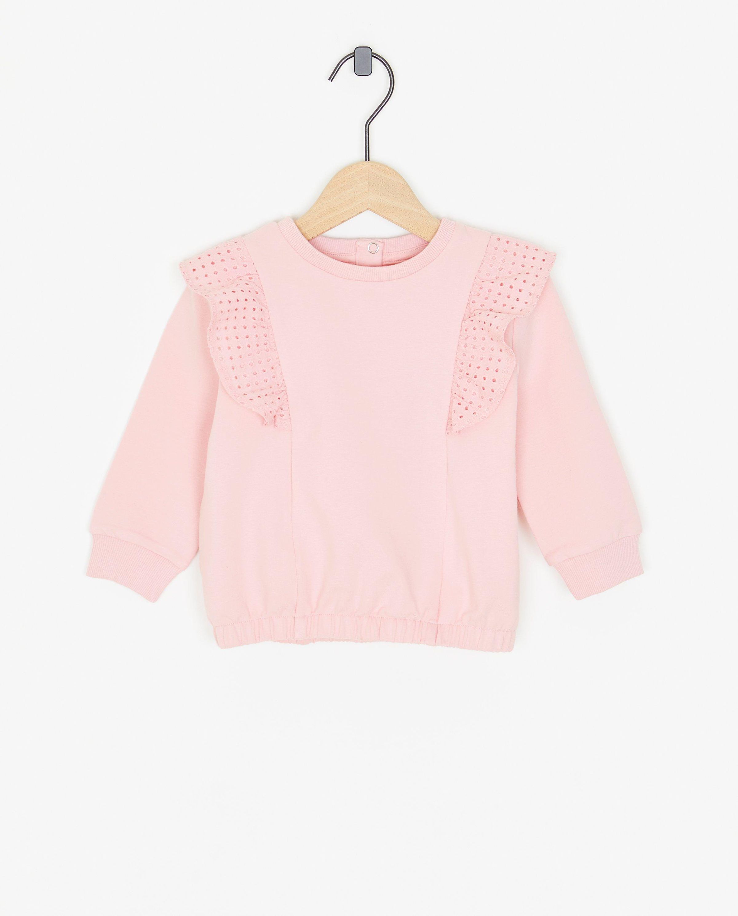 Lichtroze sweater - Cuddles and Smiles