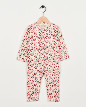 Kruippakje met aardbeiprint - Cuddles and Smiles