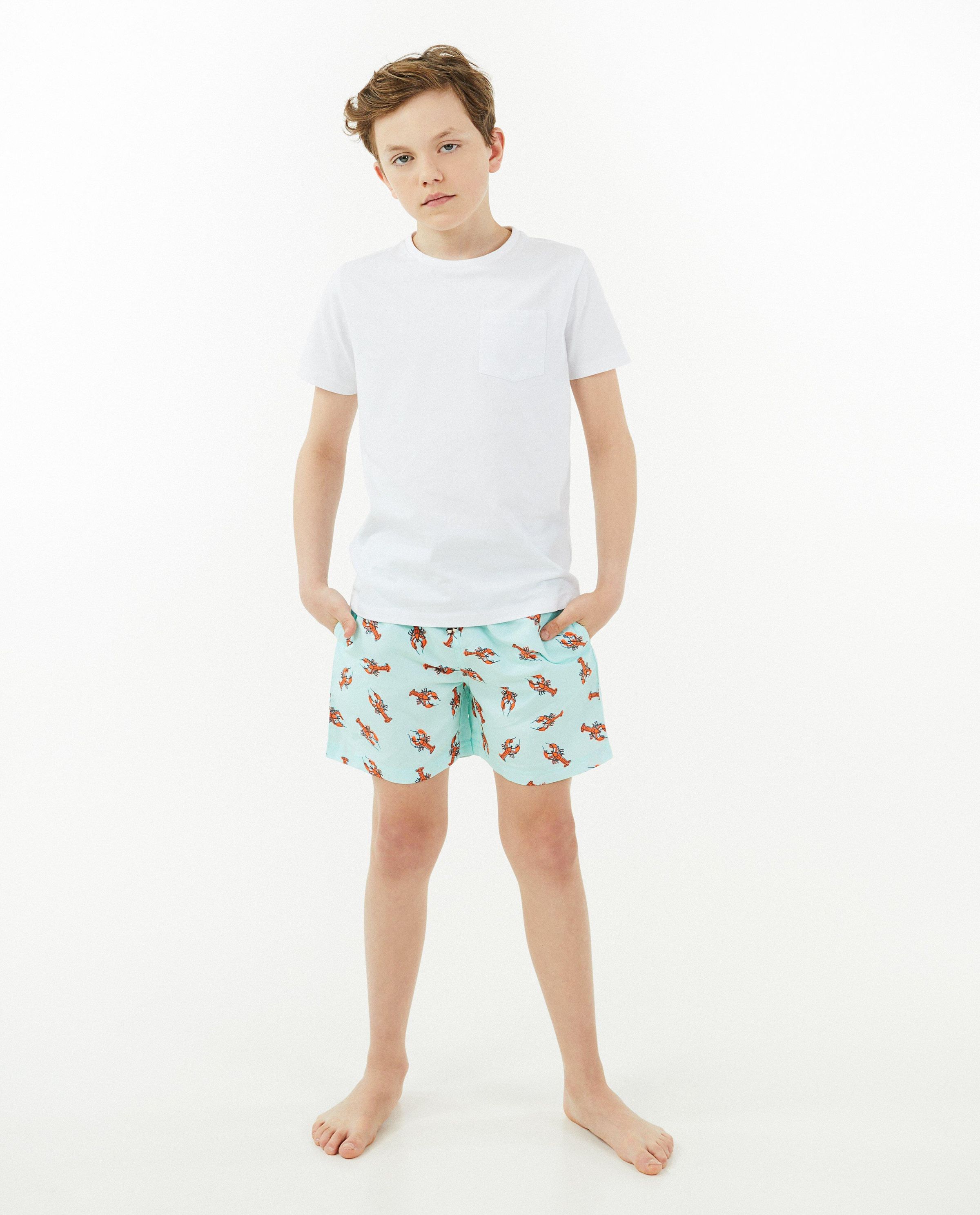 Zwemshort met kreeftenprint - Fish & Chips