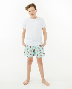 Zwemshort met kreeftenprint - Fish & Chips
