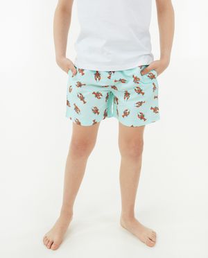 Zwemkleding - Zwemshort met kreeftenprint