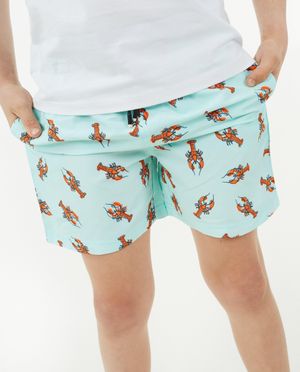 Zwemkleding - Zwemshort met kreeftenprint