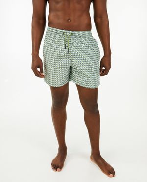 Zwemkleding - Groene zwemshort met print