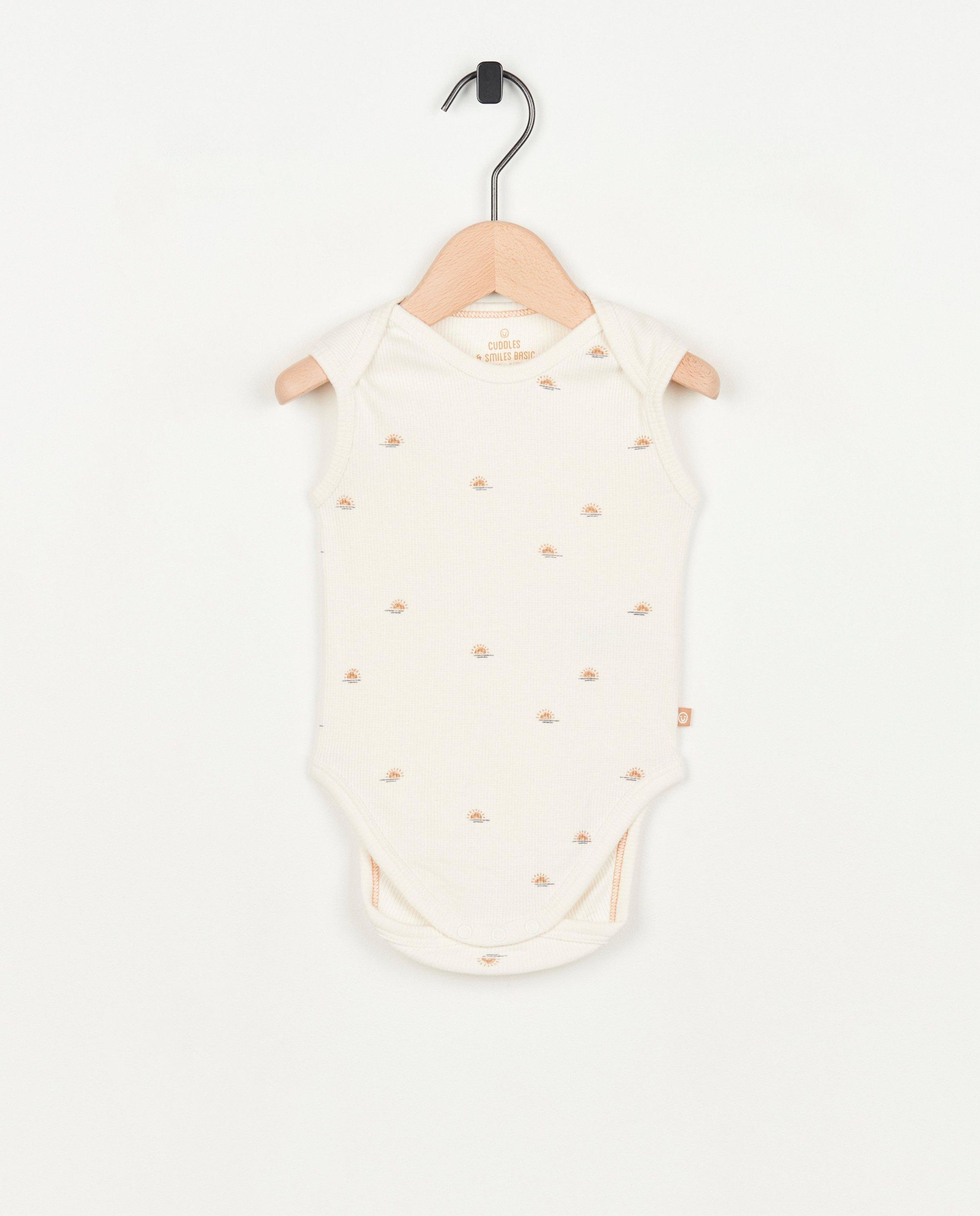 Mouwloze romper met rib - Cuddles and Smiles