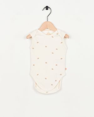 Mouwloze romper met rib - Cuddles and Smiles