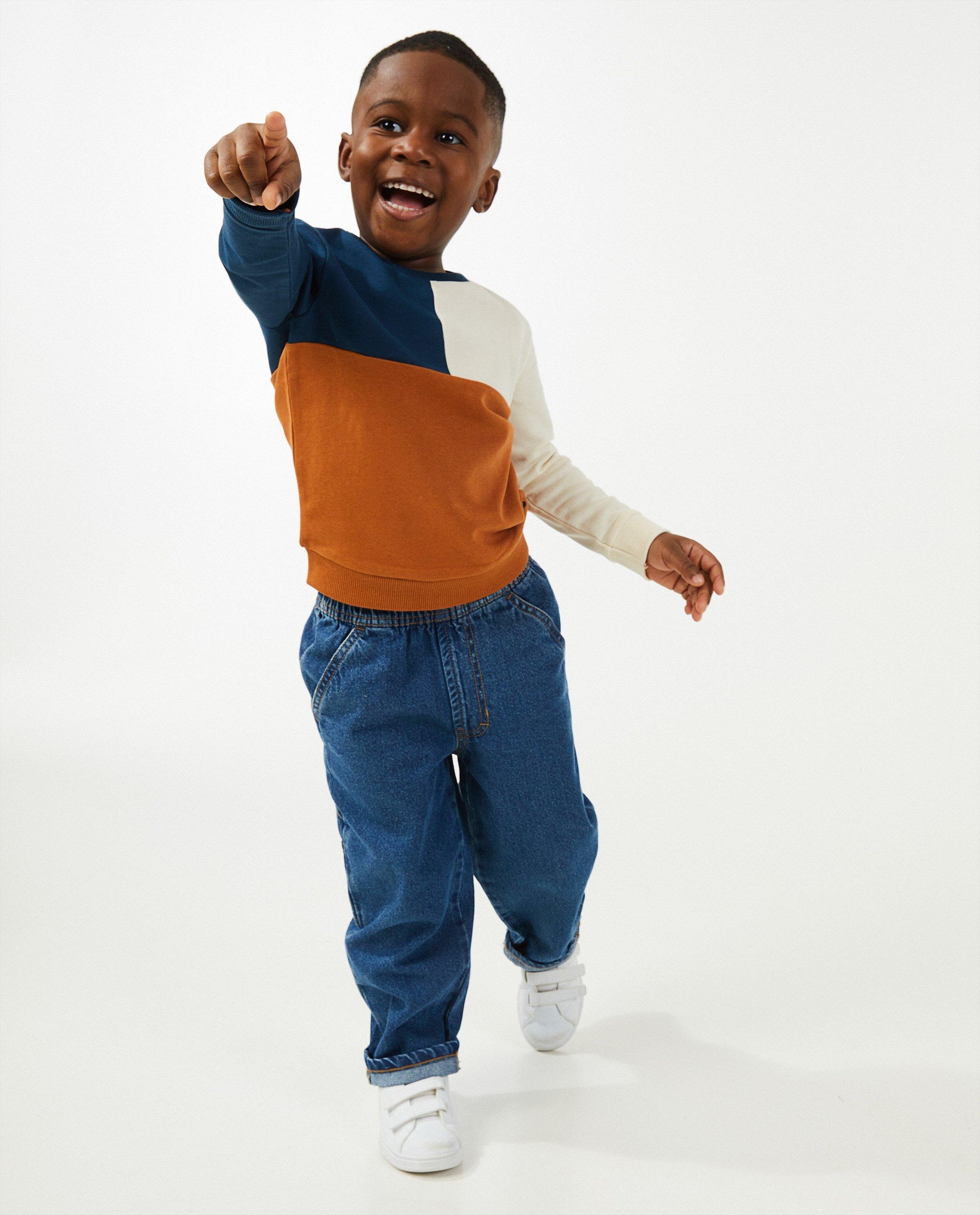 Sweater met color block - Kidz Nation