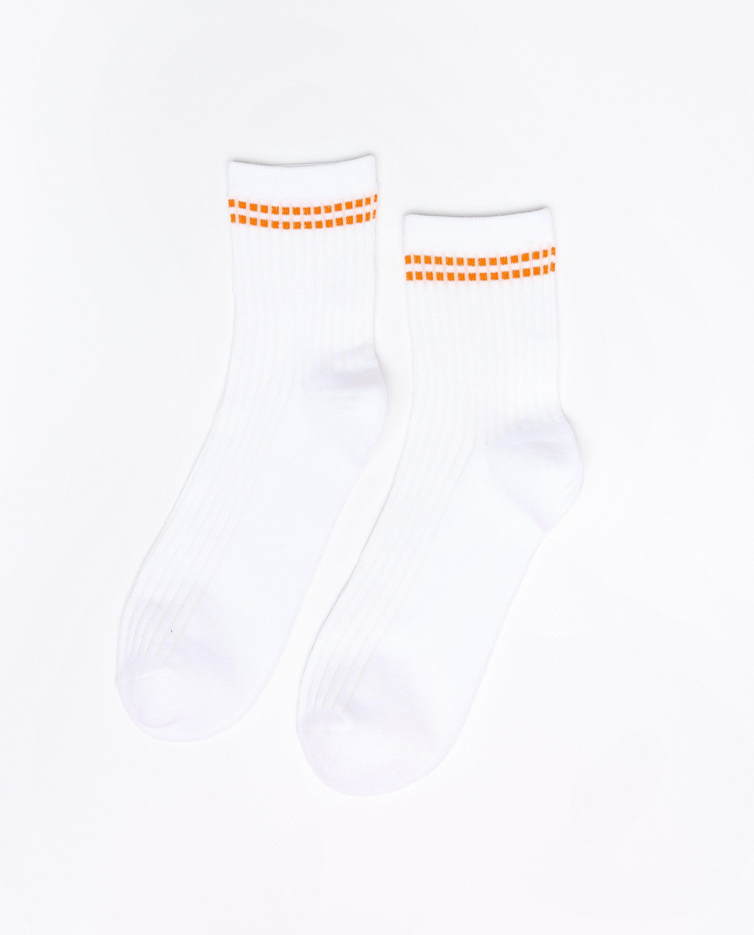 Witte kousen met rib - Sora