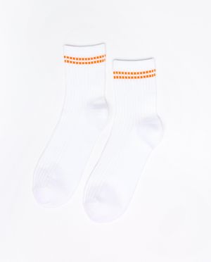Witte kousen met rib - Sora